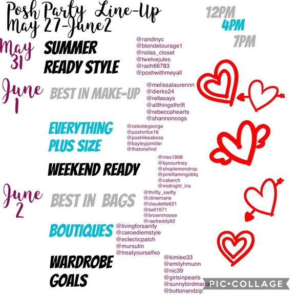 Posh Party Line Up May 27- June 2 - Picture 3 of 3